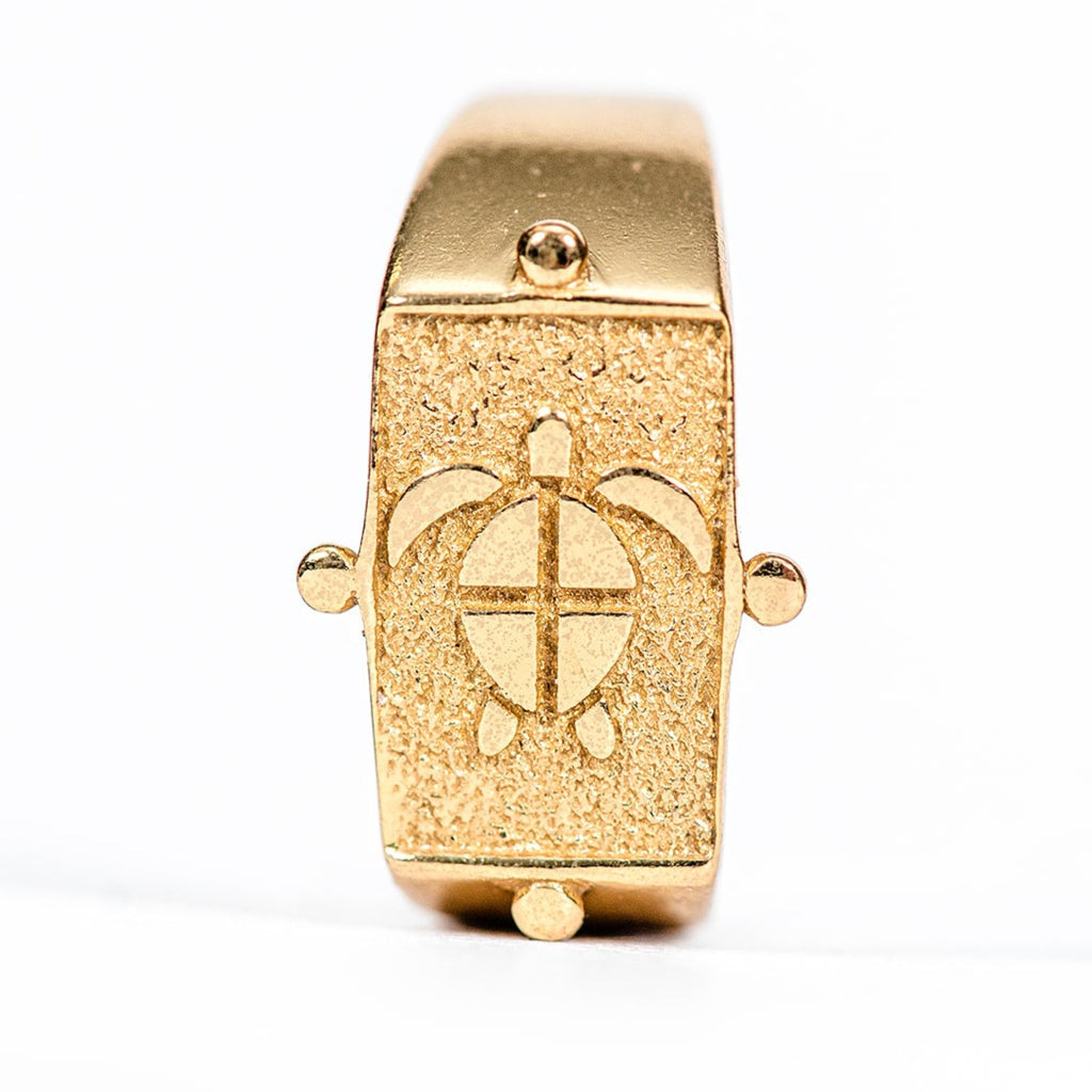 Ring that is plated 24K gold.