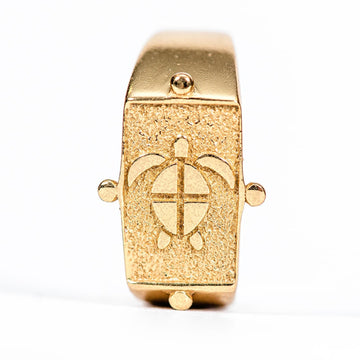 Ring that is plated 24K gold.